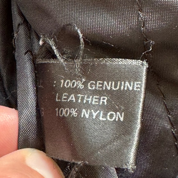 Vintage leather bomber jacket by Niki size XL - Picture 8 of 8